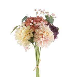 AF Dahlia bouq L42cm mix pink