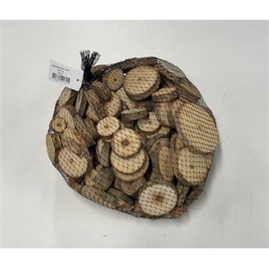 HOUTSCHIJF IN NET 2-6 CM P.KG