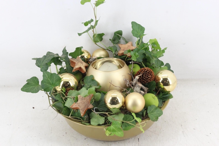 <h4>arr5 Kerst MB - Gold schaal 1 waxbol KL.</h4>