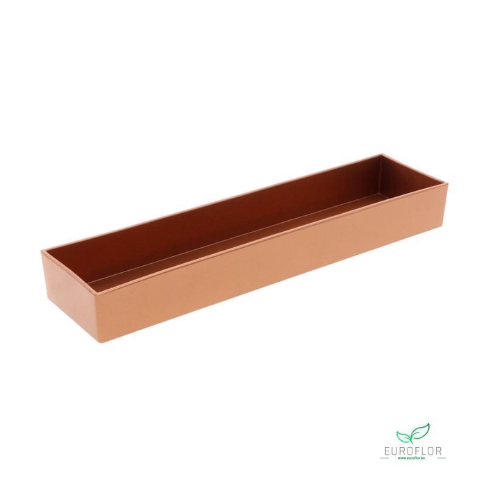 MELAMINE PLANTER COPPER 42X10,5XH5