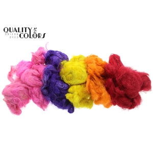 Fuzzy fibre 250 gram in poly Bright Mix colours