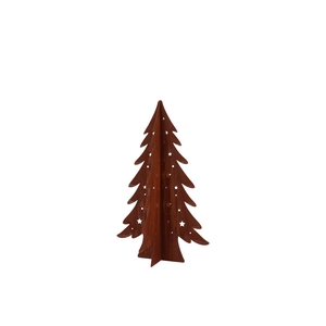 Rusty Scottish Brown Tree Deco 13x20cm