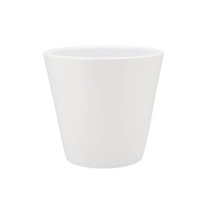 Vinci Matt White Container Pot 24x22cm