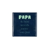 Tile Papa Blue 10x10x1cm