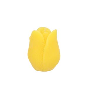 Candle Tulip Yellow 7x8cm