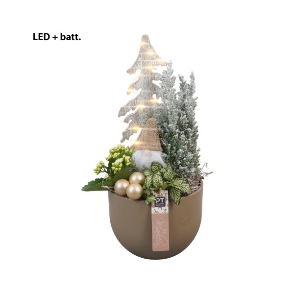 <h4>BMCE3213 Arrangement By Marleen Christmas Exclusives in keramiek pot</h4>