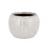 Iron Stone White Ball Pot 20x20x16cm Nm
