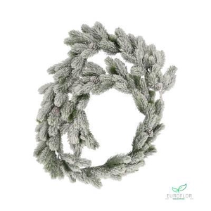 GARLAND NOBILIS GREEN AND WHITE 180CM