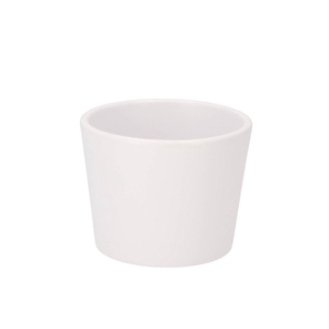 Ceramic White Matt Pot 11cm