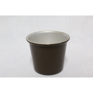 CACHEPOT DE ALUMINIO P06 MARROM
