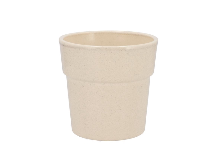 <h4>Ceramic Orchid Pot Beige Stone 13cm</h4>