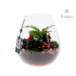 Green Bottle Abby Large met arrangement