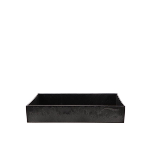 Melamine Grey Bowl Square 25x25x3cm Nm