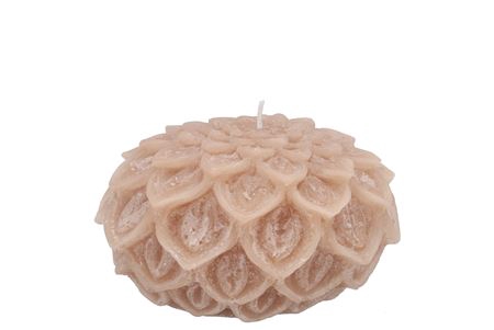 <h4>Candle Dahlia Sand 9x7cm</h4>