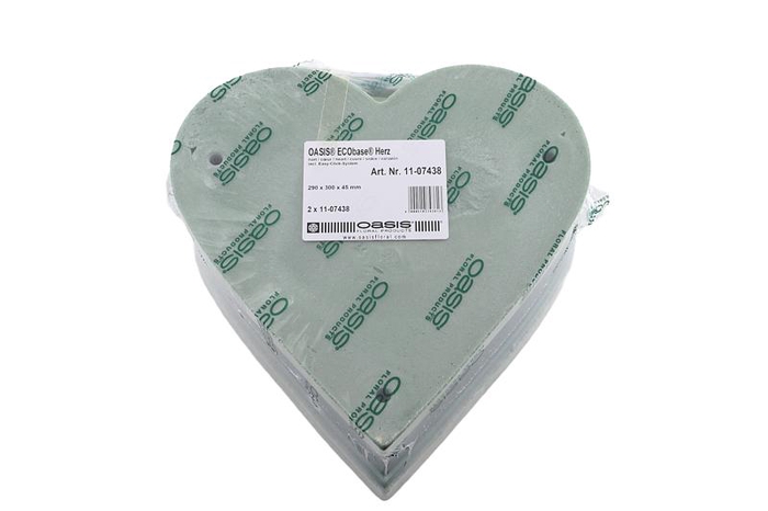 Oasis Ecobase Heart 29x30cm