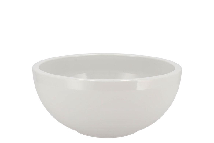 <h4>Ceramic White Mat Bowl 22x10,5cm</h4>