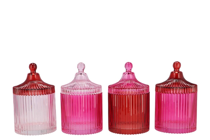 <h4>Bicolore Dutch Pink Mix Jars Ass 11x17cm</h4>