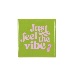 Tile Just Feel The Vibe Green 10x10x1cm