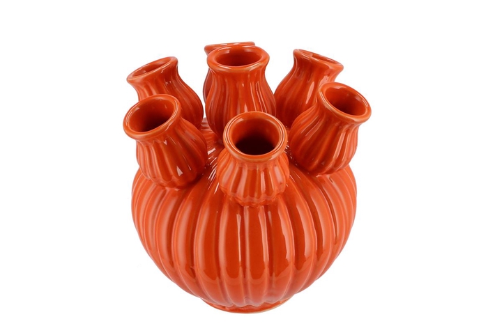 <h4>Amsterdam Orange Tulip Vase 18x17cm Nm</h4>