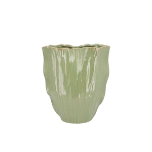 Vaza LIMA PISTACHE VASE OVAL DOUBLE 24X13X26CM