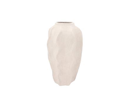 <h4>Lisboa White Vase Wave 14x14x23cm</h4>