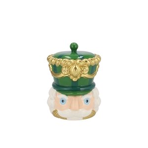 Candy Nutcracker Green Jar 12x12x15cm