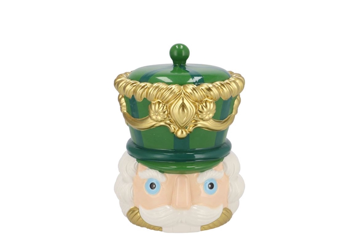 <h4>Candy Nutcracker Green Jar 12x12x15cm</h4>