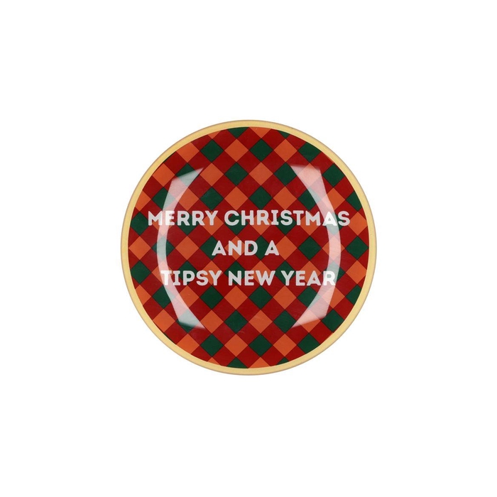 <h4>Plate Round Merry Christmas 18x18x2cm</h4>