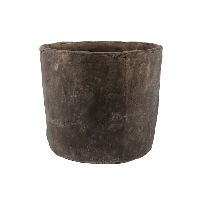 <h4>Iron Stone Grey Pot 24x23cm</h4>