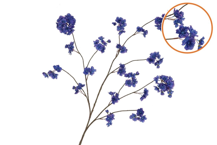 <h4>Silk Cherry Blossom Blue 126cm Nm</h4>