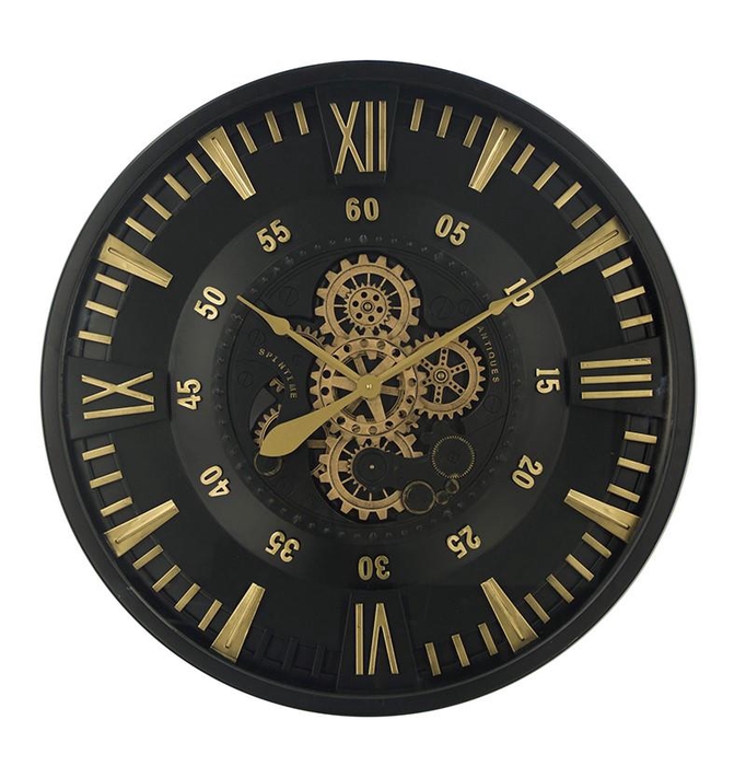 <h4>Clock Gear 80cm Black/Gold 235</h4>