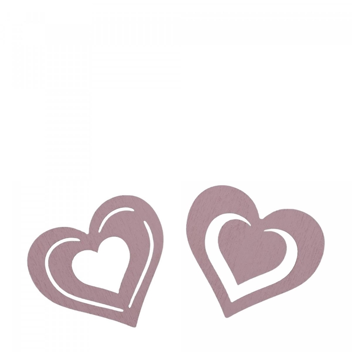 <h4>Valentijn Deco hart hout d4cm x24</h4>