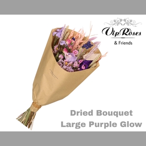 DRIED BOUQUET LARGE PURPLE GLOW