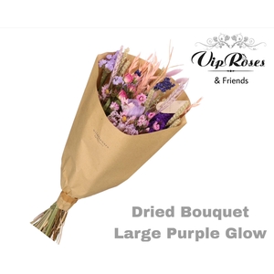 DRIED BOUQUET LARGE PURPLE GLOW