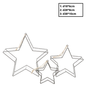 Kerst Hanger ster S/3 38*10cm