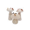 Bird Mushroom Vase White Ass 16x16x25cm