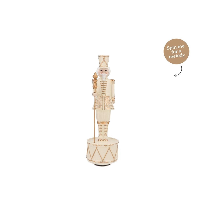 <h4>Glowy Cozy Gold Nutcracker 9x9x28cm</h4>