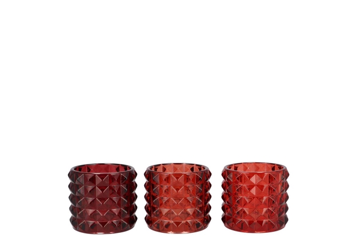 <h4>Jazz Jolly Red T-light Structure Ass 7x7cm</h4>