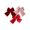 Loulou Pink Velvet Hanger Bow Ass 45cm