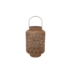 Kaya Bronze Lantern X-mas Metal 21x33cm