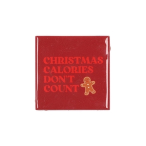 Tile Christmas Calories 10x10x1cm Nm