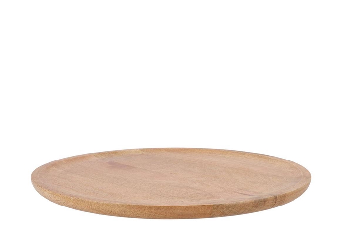 <h4>Mumbai Mango Wooden Tray Round Small Edge 44x44x2cm</h4>