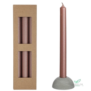 BLISS DINNER CANDLE Ø2,2 H.25 CM PINK SET 3