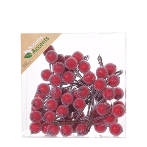 Christmas Deco berry/wire 16mm x66