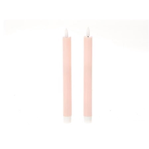 LED DINNER CANDLE 2PCS D2H24.5 light pink