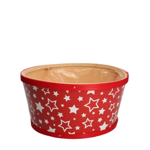 Kerst Hout Stars bak d22*11cm