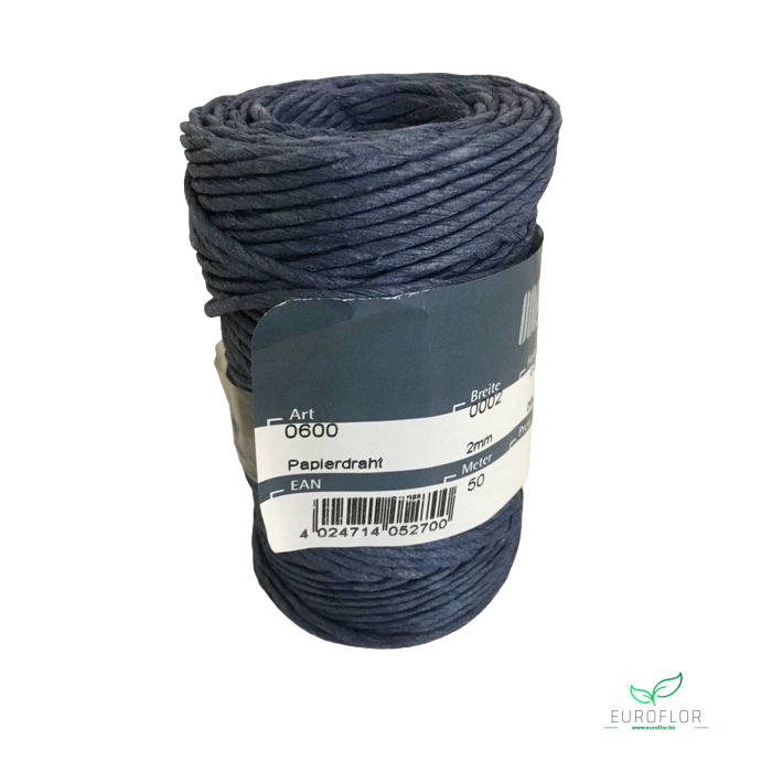 <h4>PAPIERDRAAD BLAUW 2MM 50M</h4>