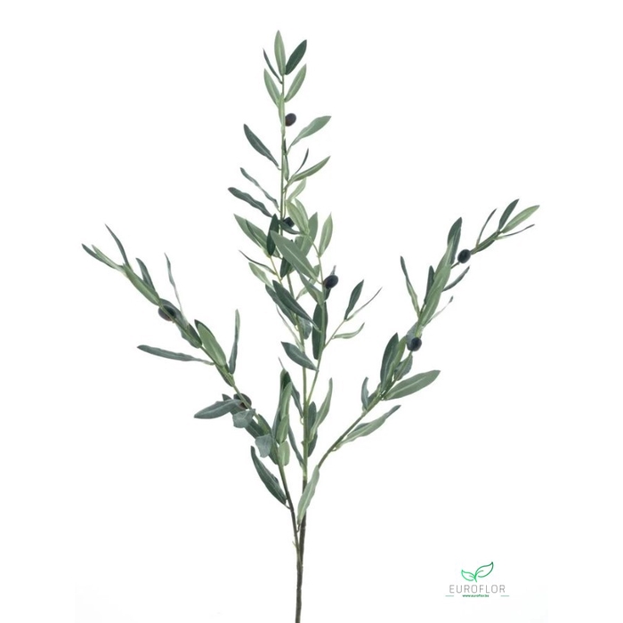 <h4>SILK FLOWERS - OLIVE SPRAY ARAGON GREEN 96CM</h4>