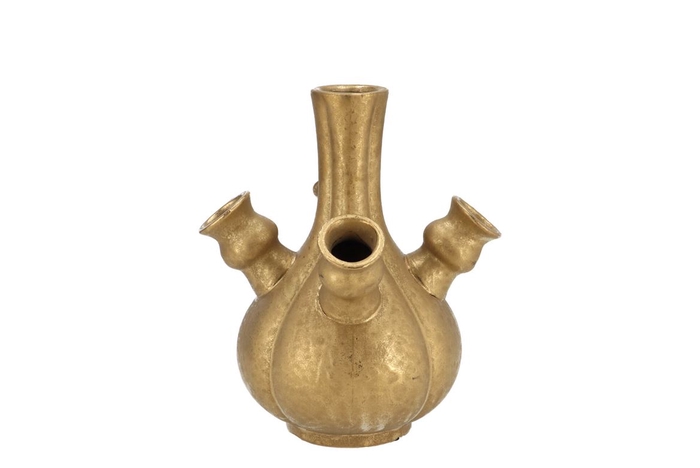 Rotterdam Gold Vase Tulip 17x17x17cm Nm