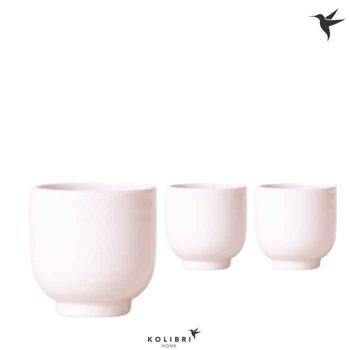 <h4>Kolibri Home Glazed pot white</h4>